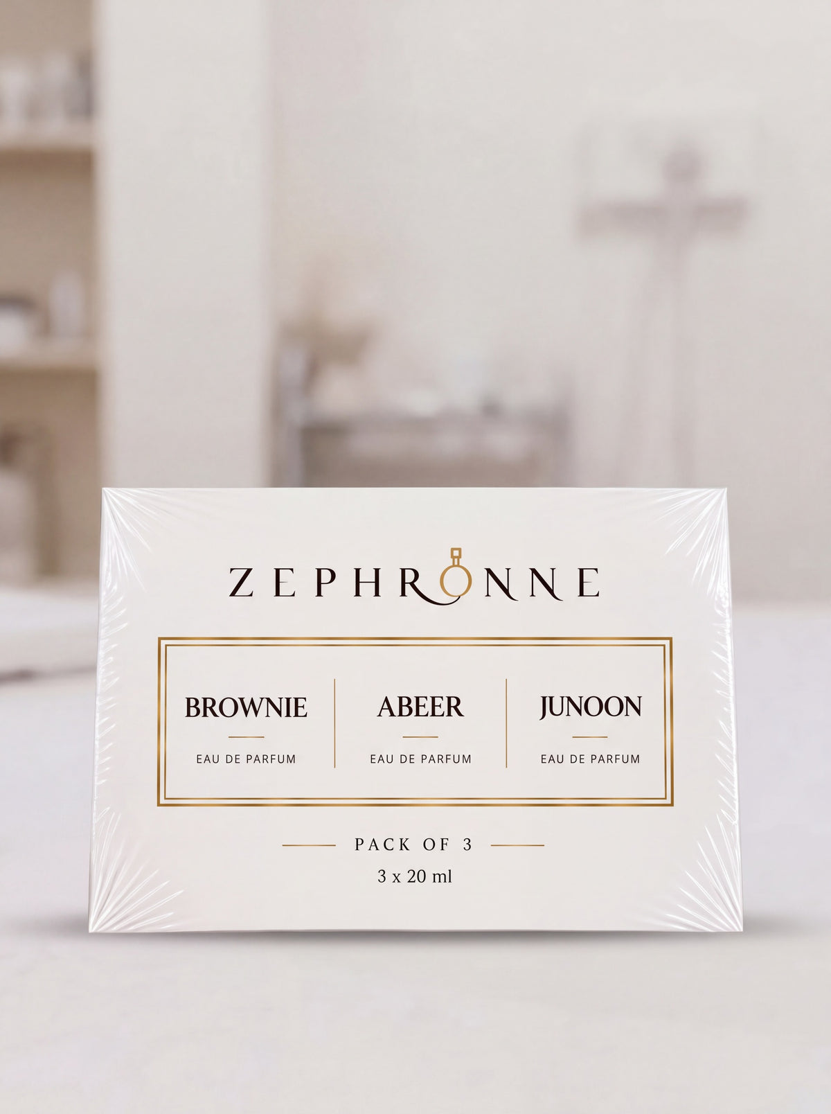 ZEPHRONNE LUXE TRIO| PACK OF BROWNIE | ABEER | JUNOON